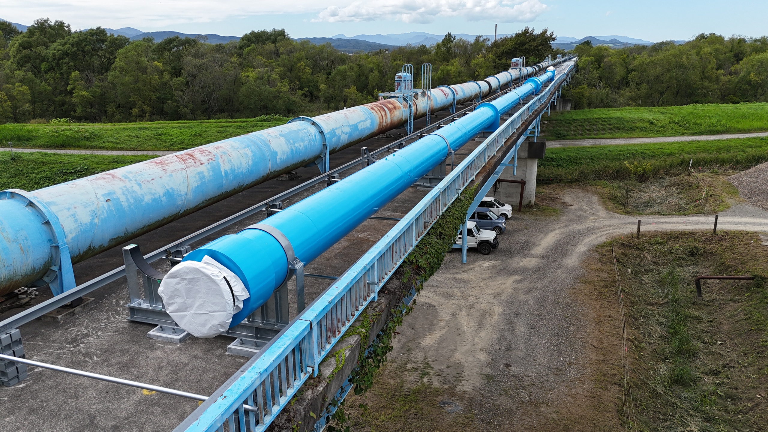 石狩川流域下水道空知川第1水管橋交付金工事